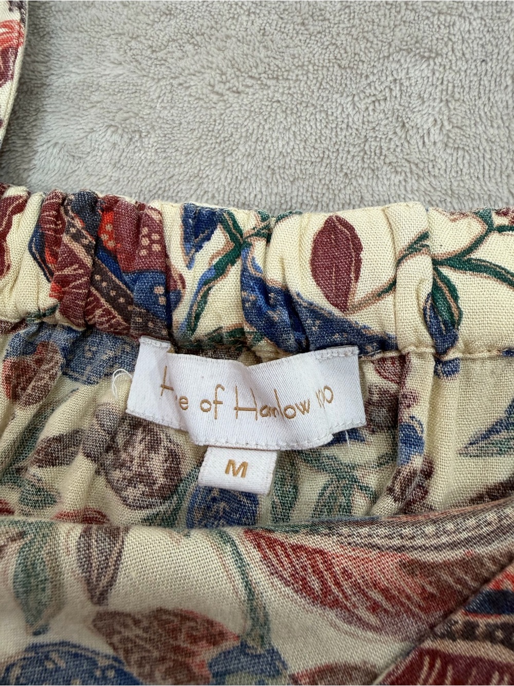 House of Harlow 1960 Floral Ruffle Maxi Dress M - Picture 5 of 12